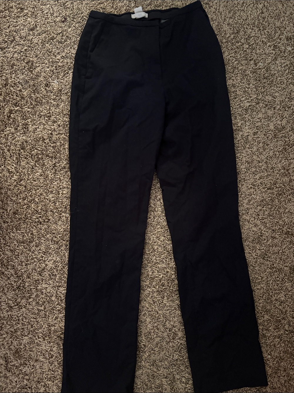 H&M Black Straight-Leg Women's Dress Pants